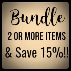 SAVE 15% ON 2 OR MORE ITEMS & ONLY 1 SHIPPING FEE